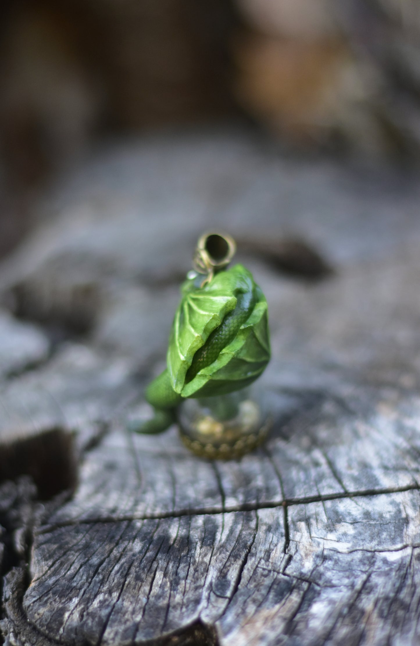 Green Dragon Egg Guardian Necklace