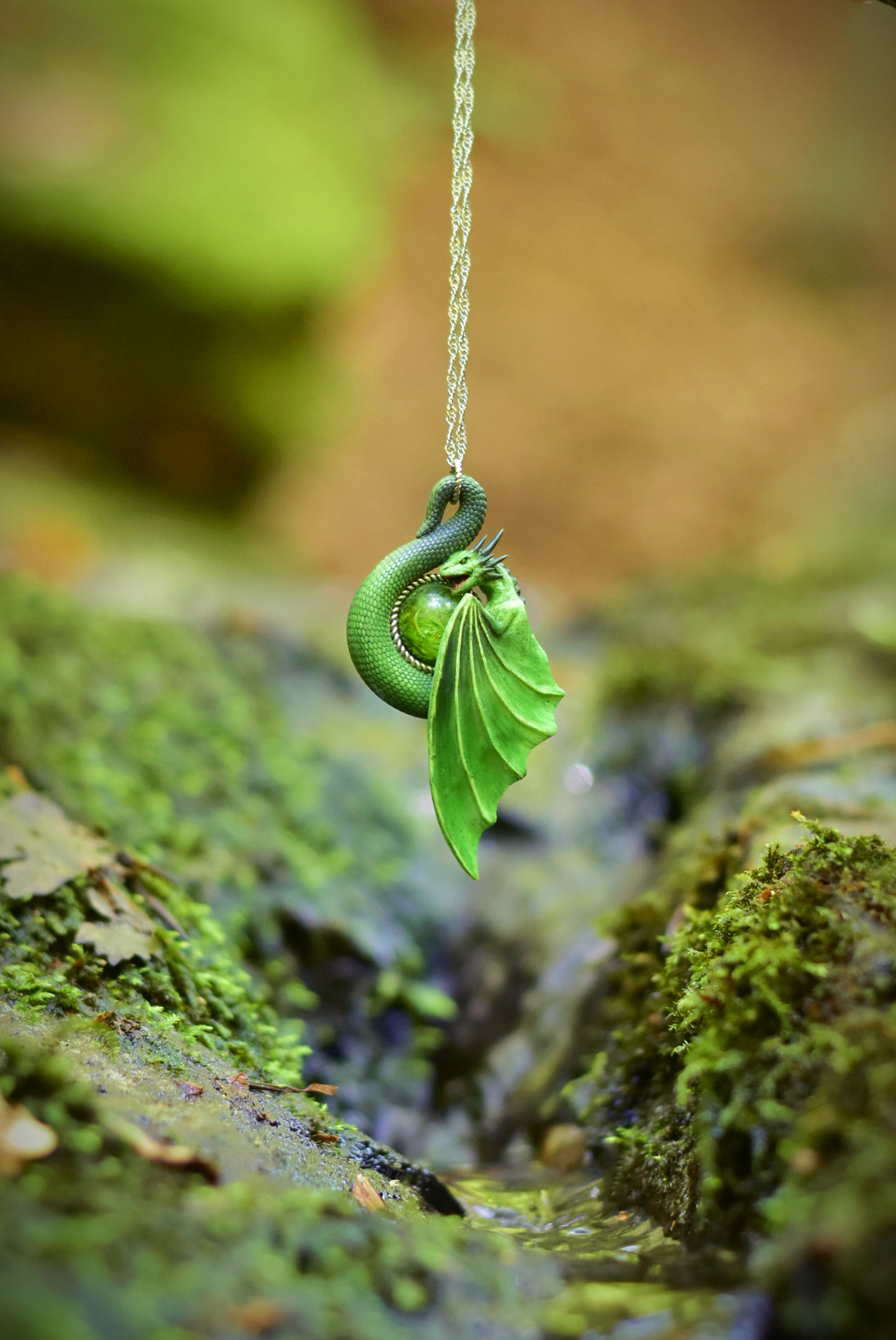 Green Dragon Necklace