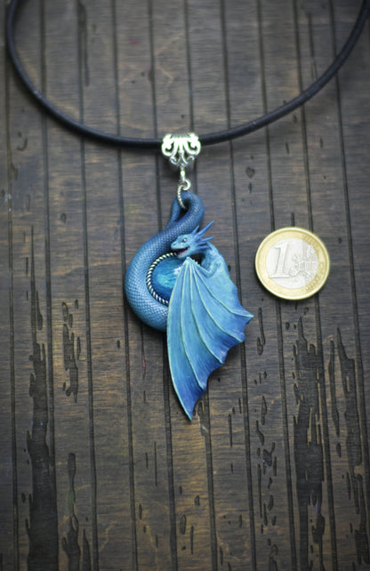 Blue Dragon Necklace