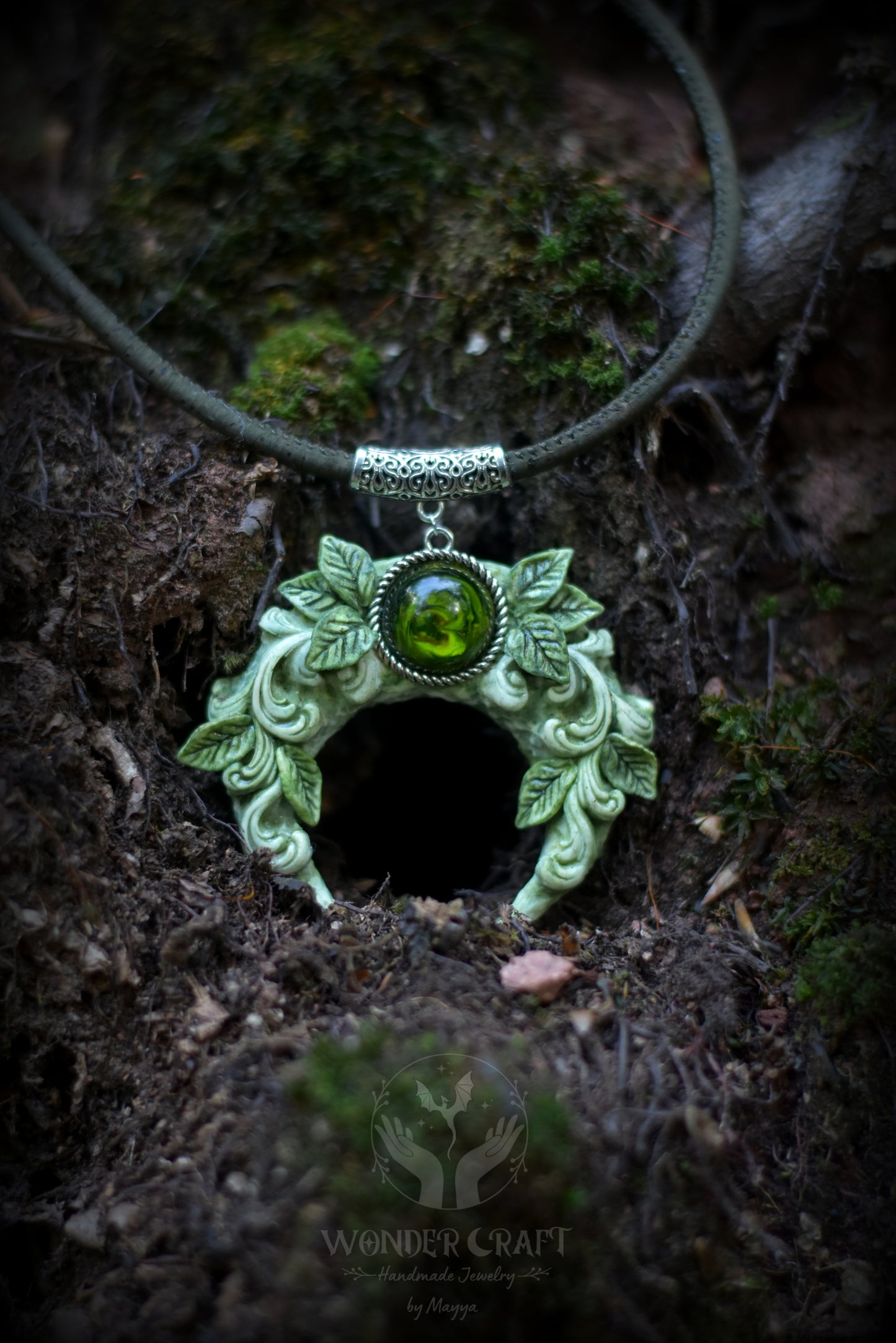 Forest Spirit Moon Necklace