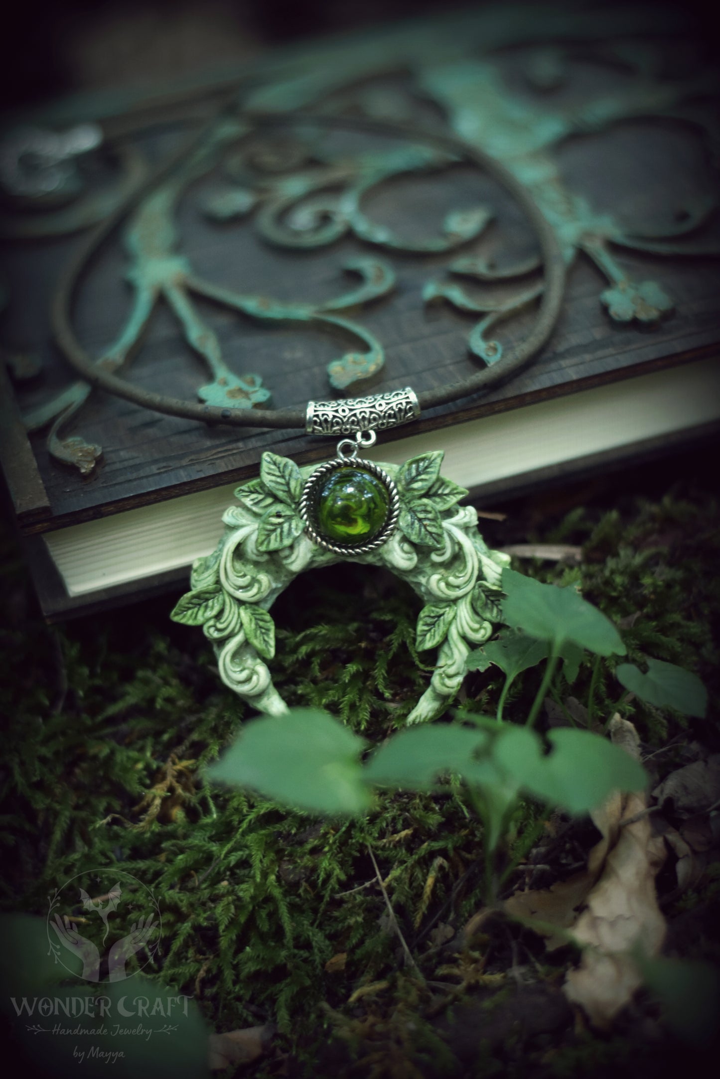 Forest Spirit Moon Necklace