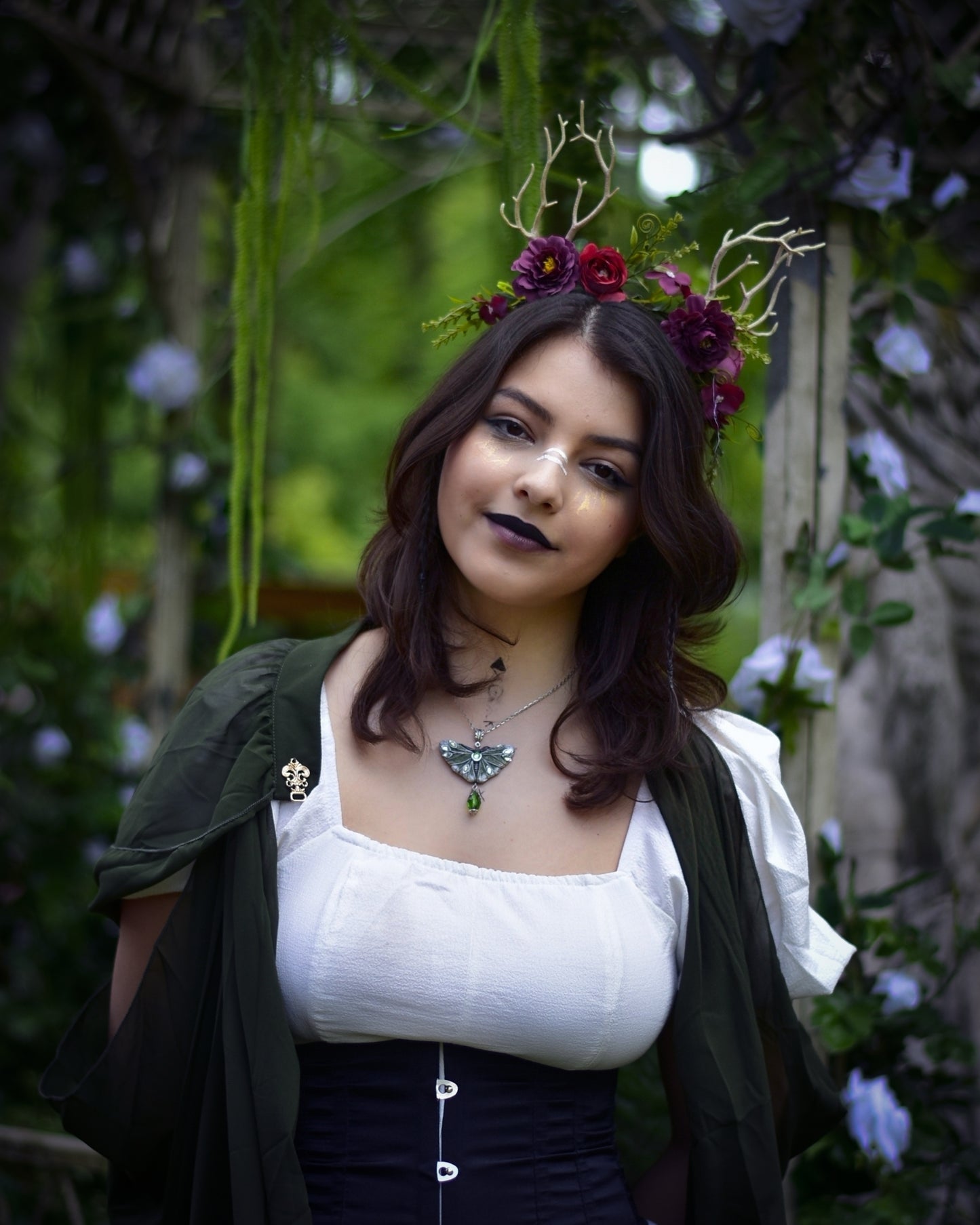 Emerald Moth Pendant