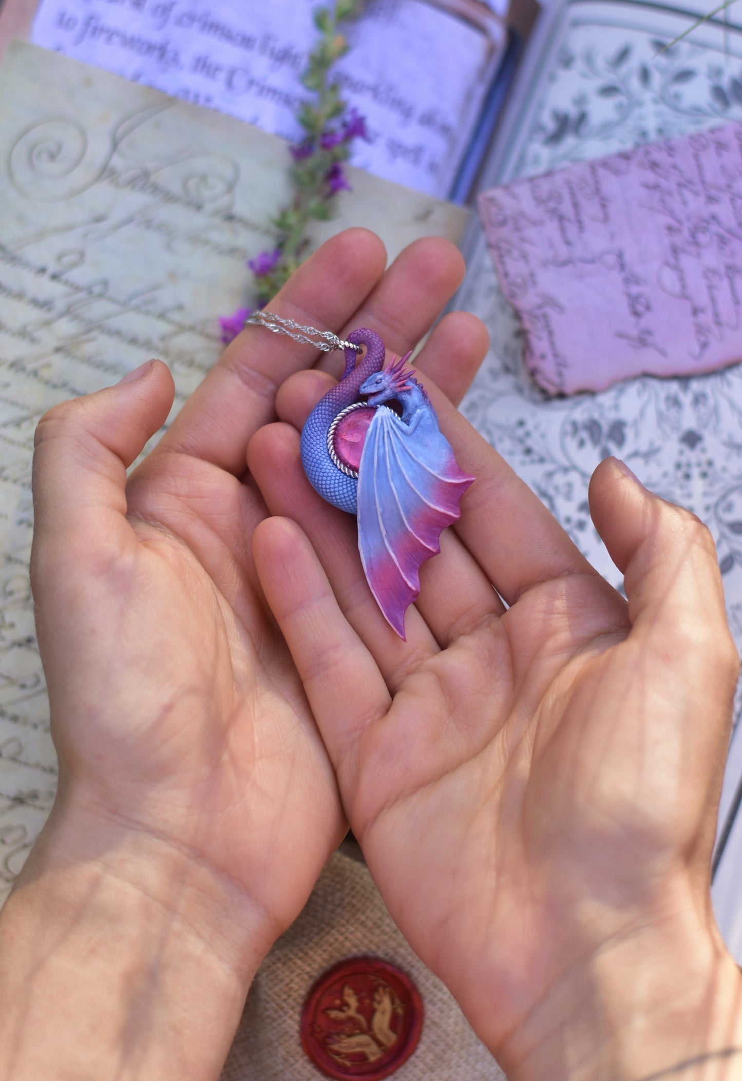 Skybloom Dragon Necklace