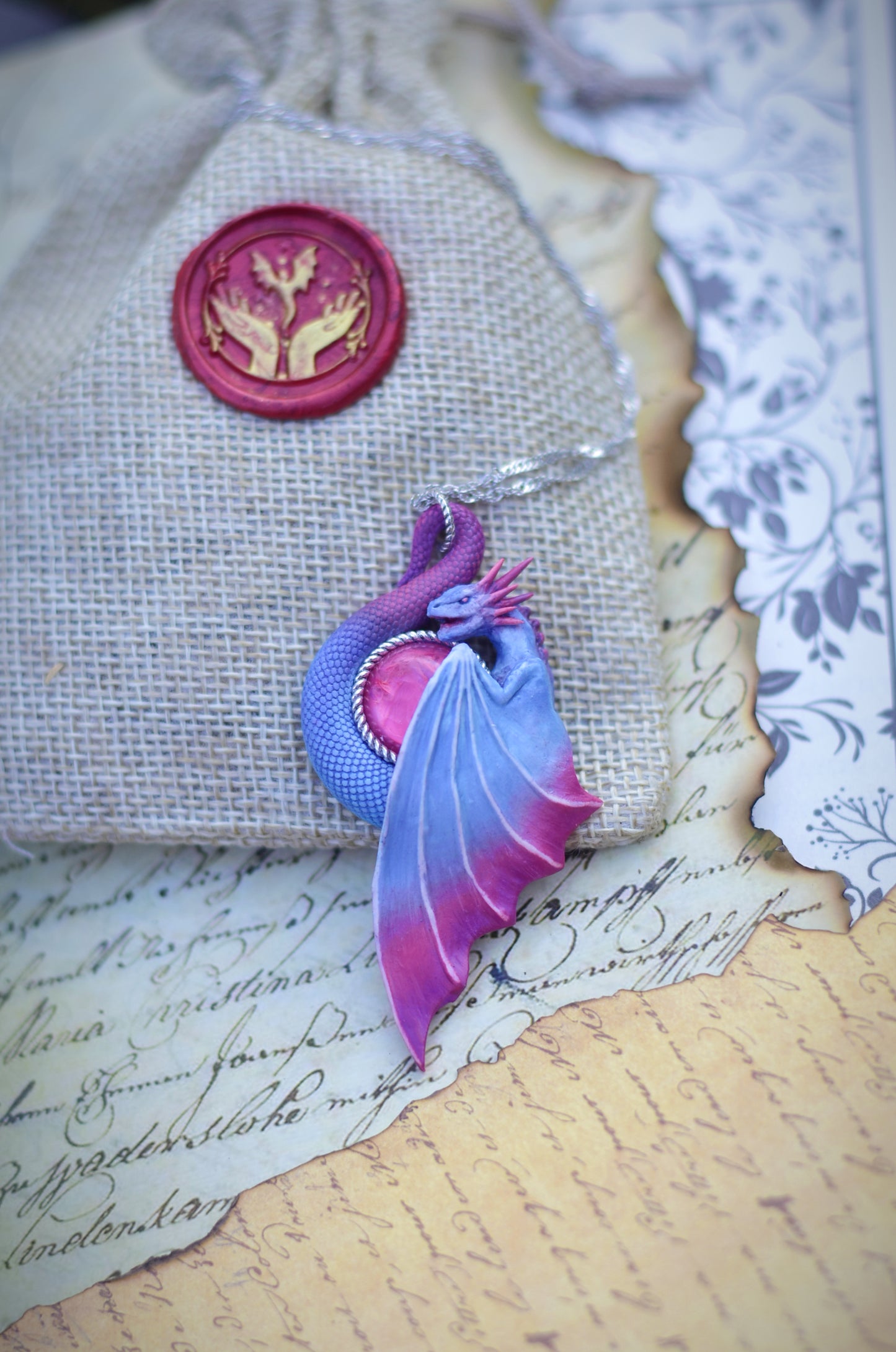 Skybloom Dragon Necklace
