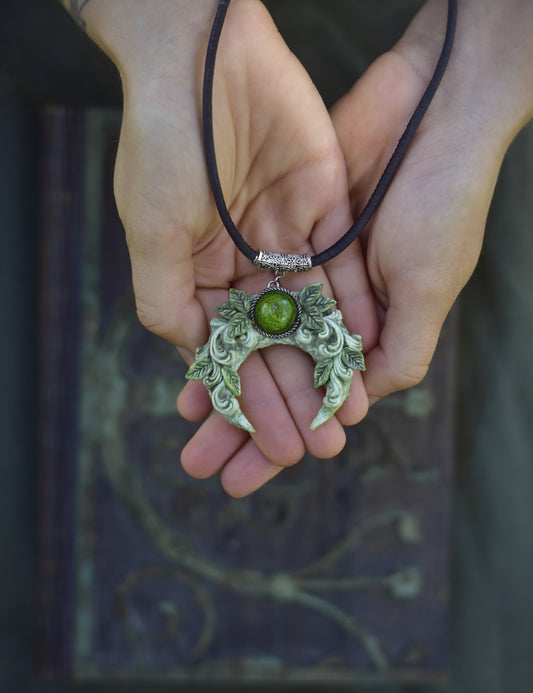 Forest Spirit Moon Necklace