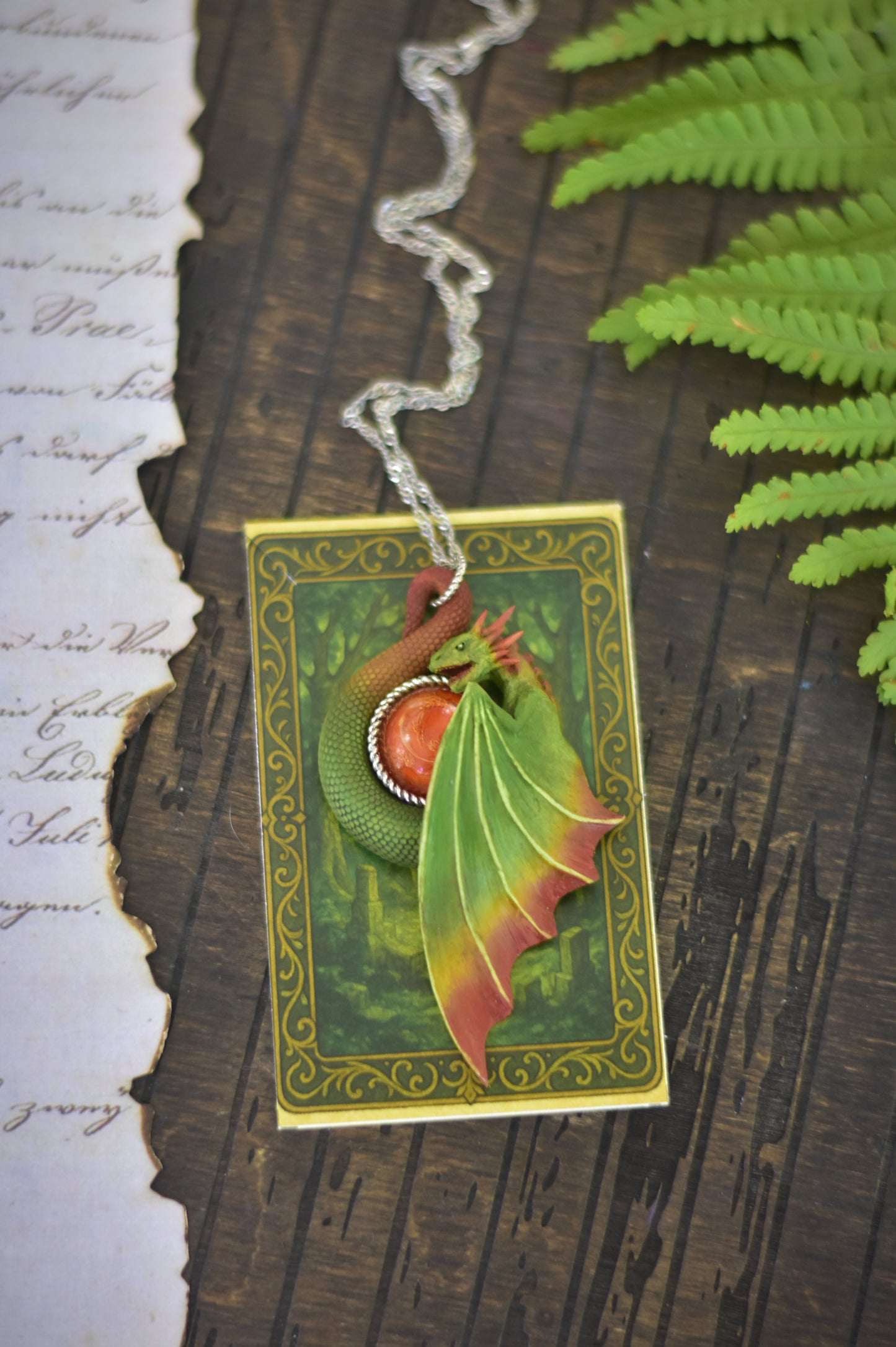 Sylvanflame Dragon Necklace