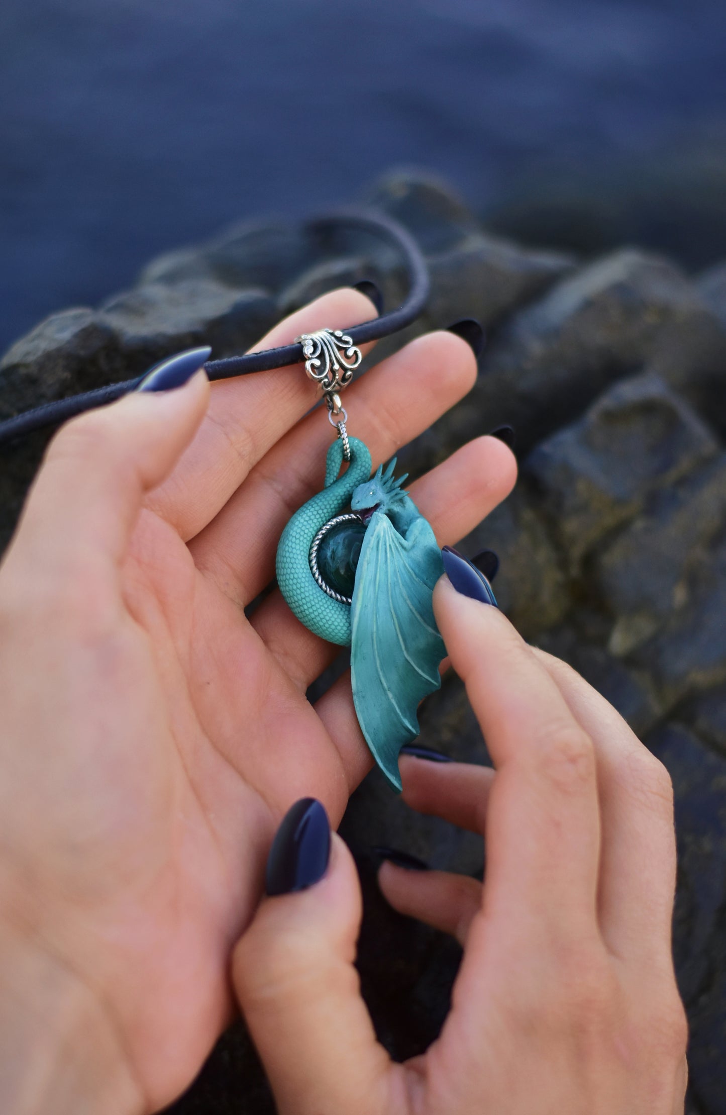 Tideborn Dragon Necklace