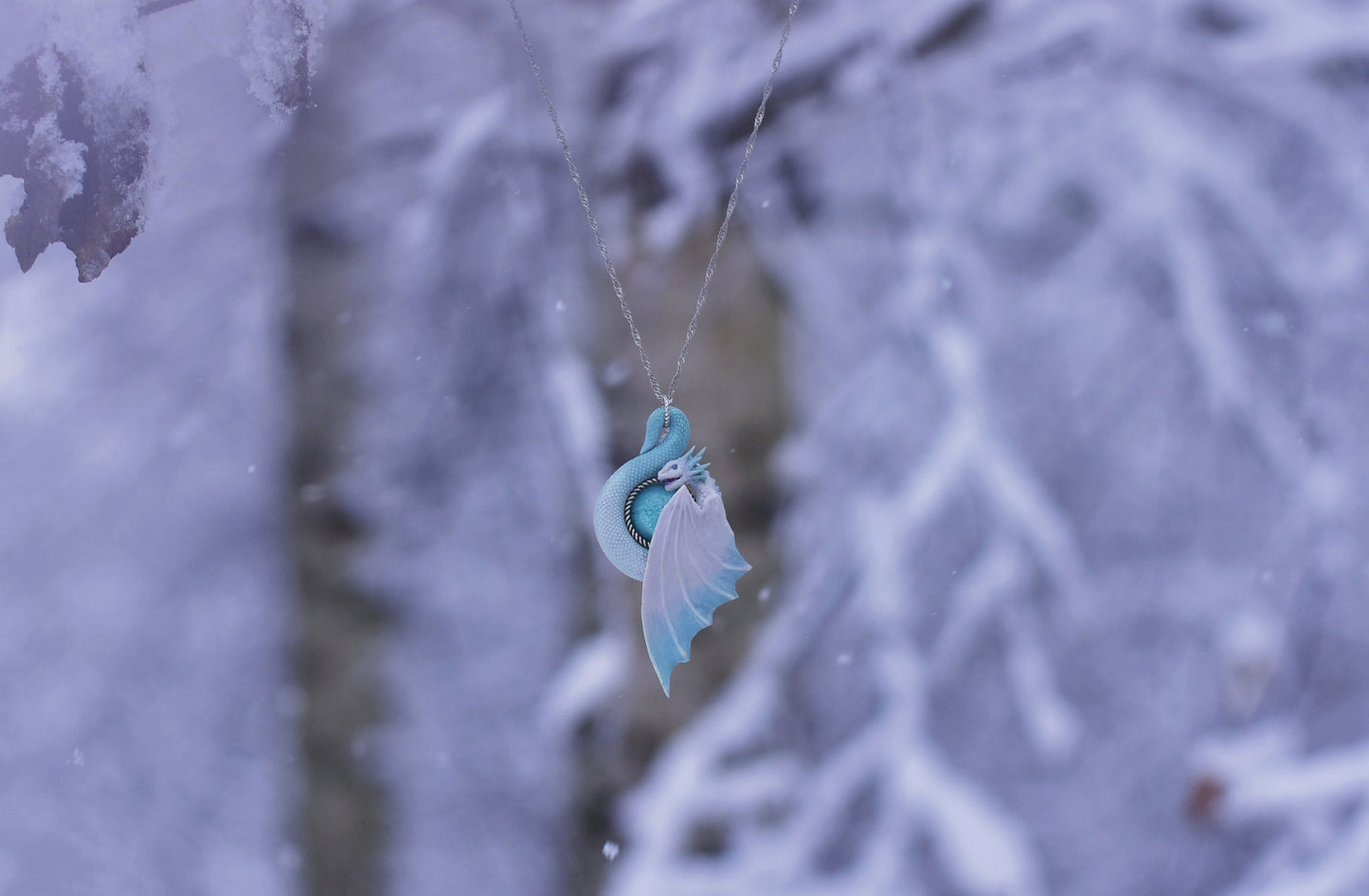Ice Dragon Necklace