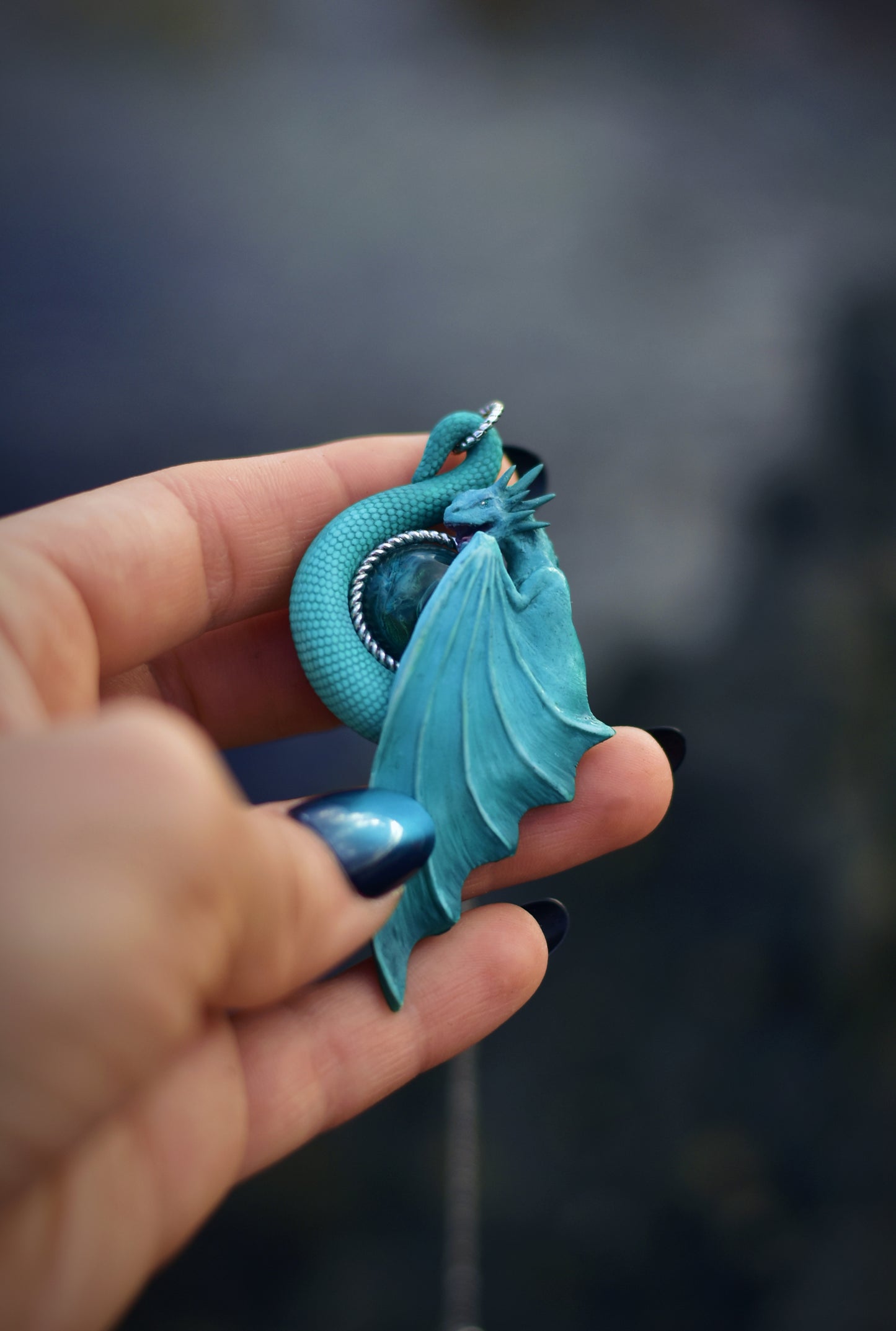 Tideborn Dragon Necklace