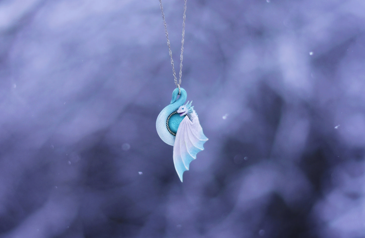 Ice Dragon Necklace