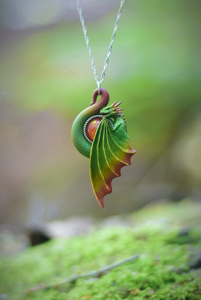 Sylvanflame Dragon Necklace