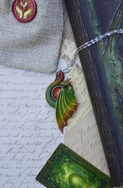 Sylvanflame Dragon Necklace