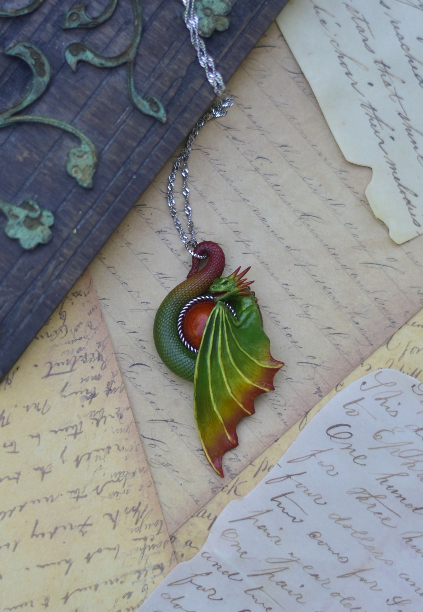 Sylvanflame Dragon Necklace