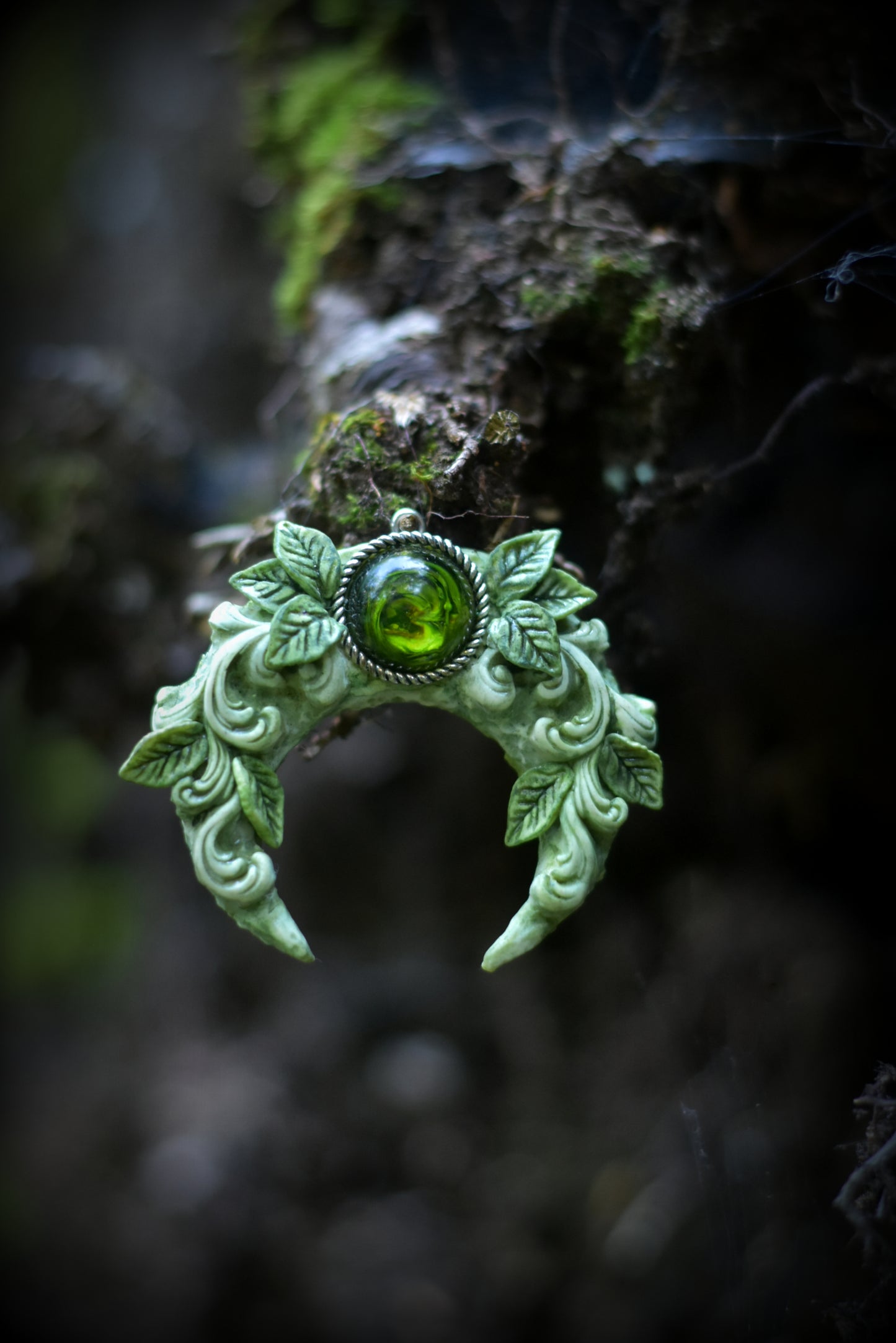 Forest Spirit Moon Necklace