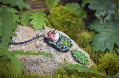 Forest Spirit Guardian Fox Necklace