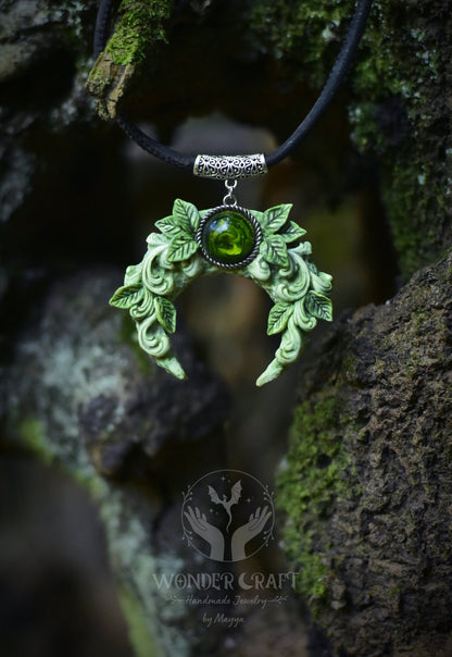 Forest Spirit Moon Necklace