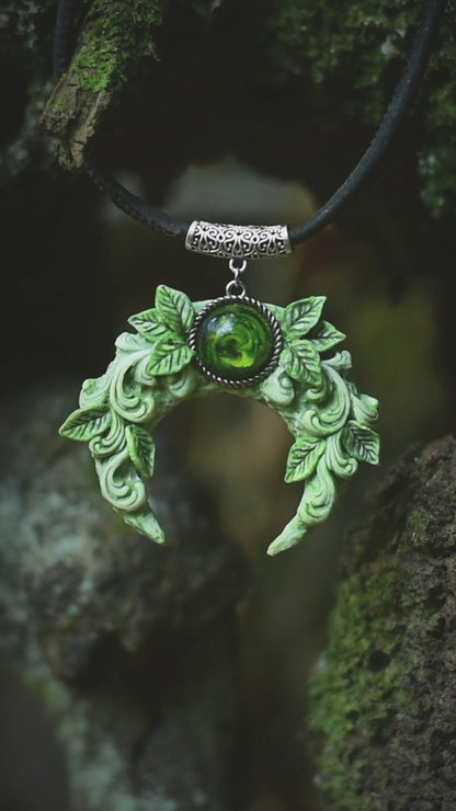 Forest Spirit Moon Necklace