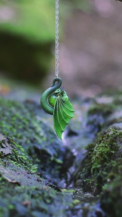 Green Dragon Necklace