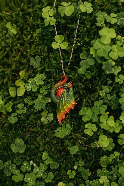 Sylvanflame Dragon Necklace